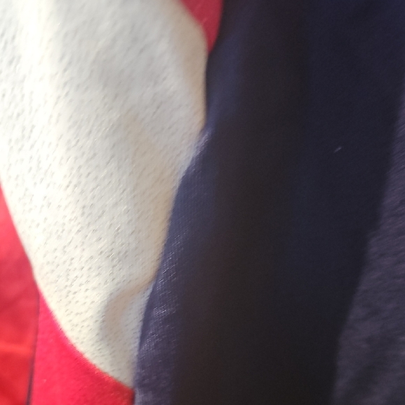 Freestyle Danskin Red and Blue Gymnastics Biketard with Rhinestones Size 10/12 - Picture 5 of 9